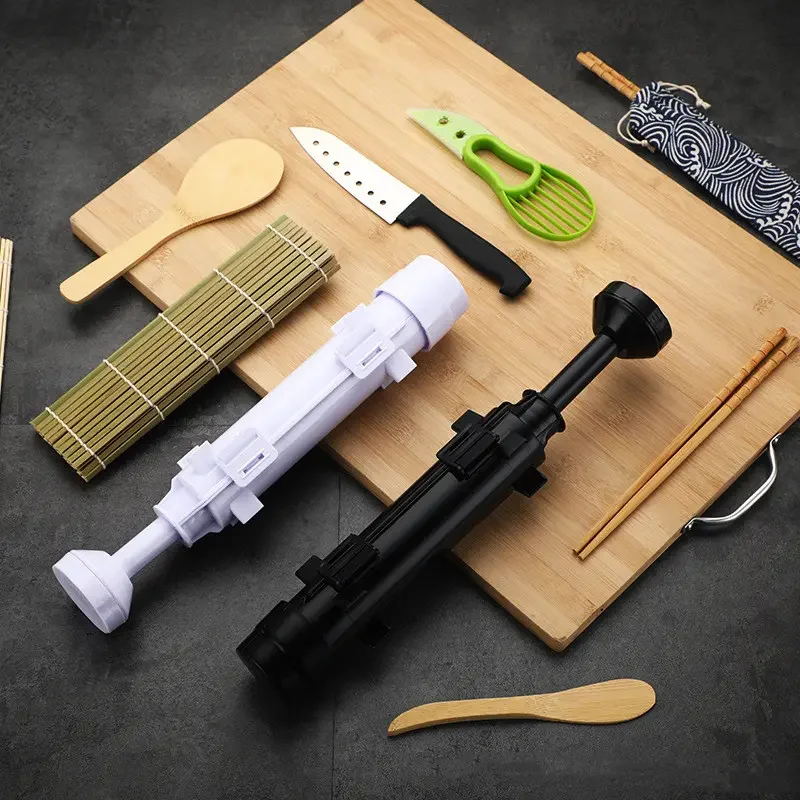 Hot Sale Easy Operation Plastic Manual Sushi Making Tools DIY Sushi Equipment Kit Roller Sushi Set for Beginner