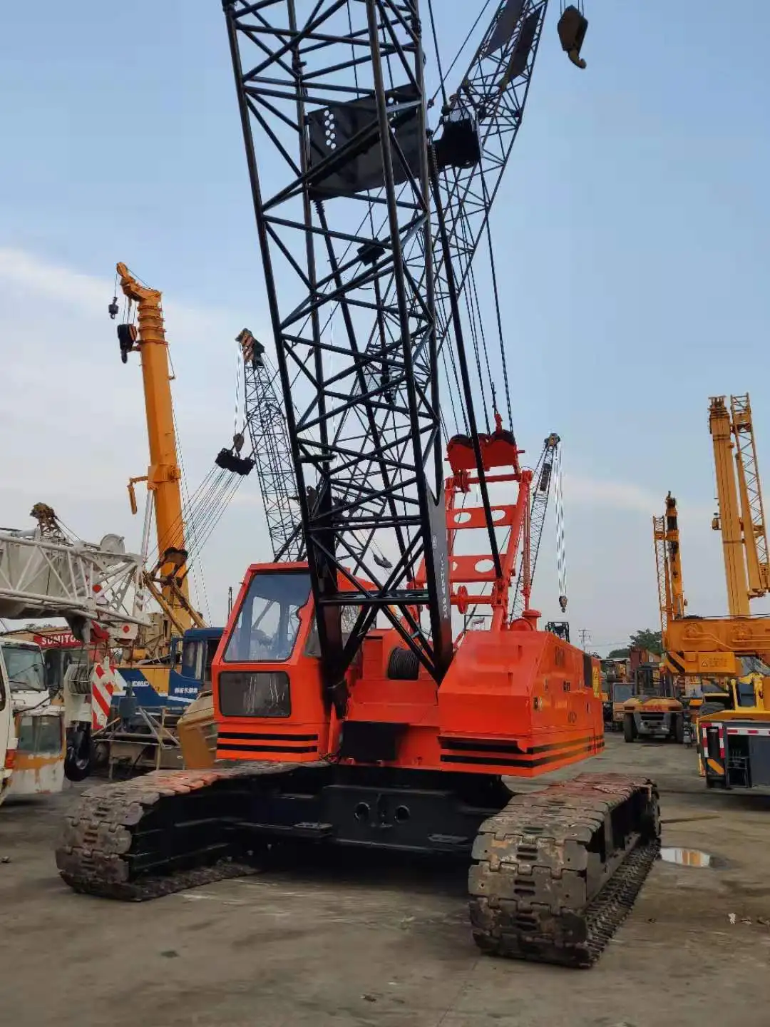 used Japanese crawler cranes Hitachi KH180-3 kh180 180 crawler cranes 50 ton cranes