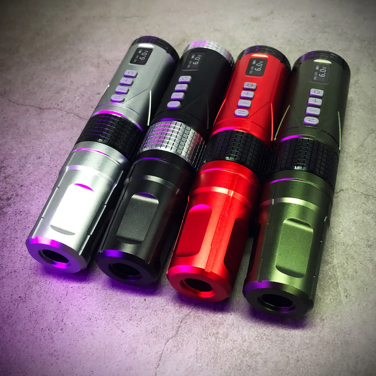 BRONC Wireless Pen V8  Tattoo Wireless Rotary Machine Kits With 2 Memory Voltage