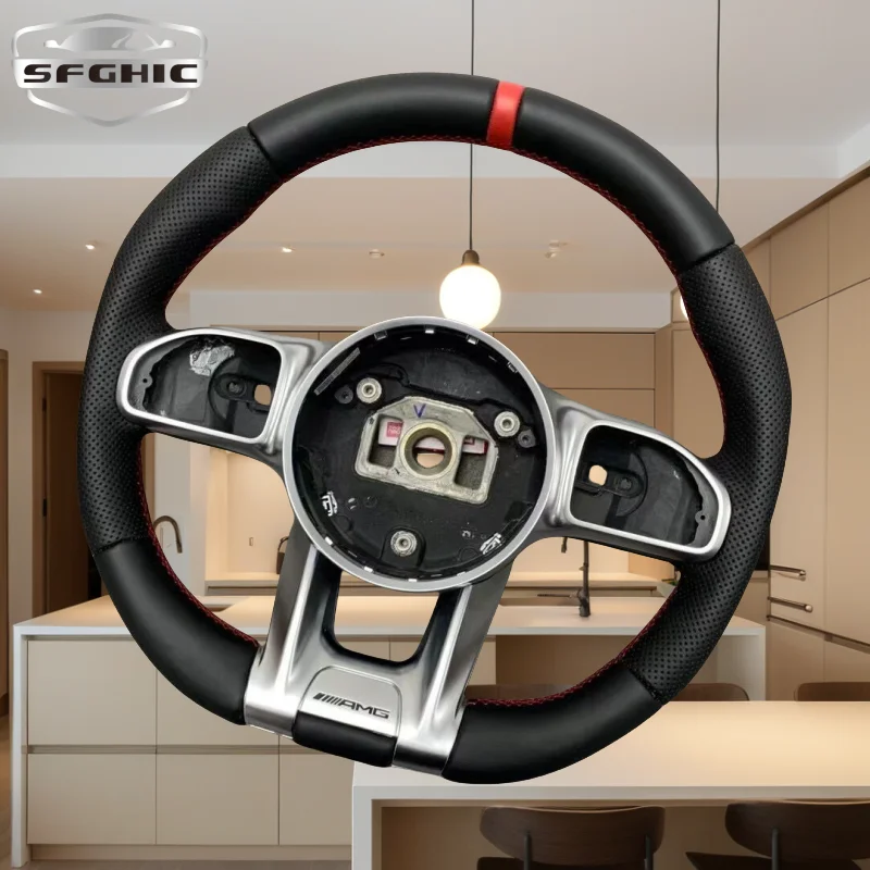 Forged Carbon Fiber Steering Wheel For Mercedes Benz AM-G S Class W124 W221 W166 C300 E Class C350 CLAS550 W203