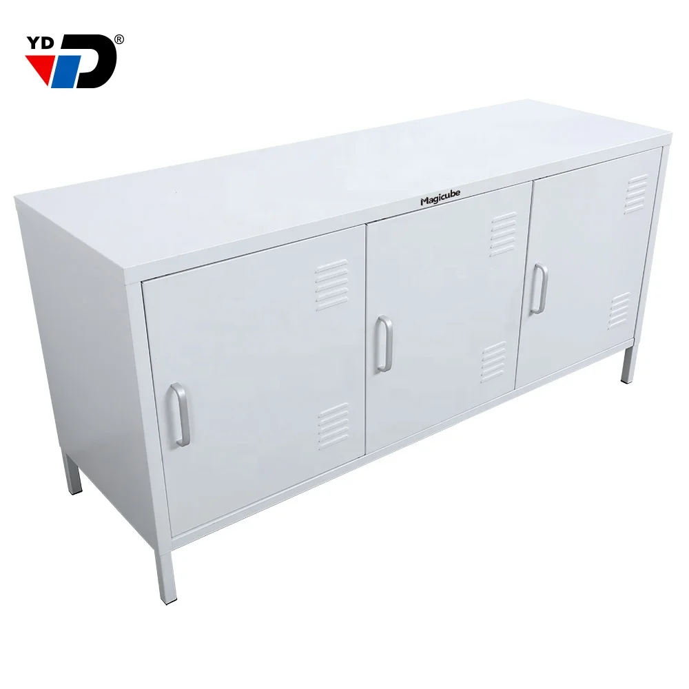 RETAIL PRODUCT  Colorful steel modern livingroom metal  design cabinet new cheap useful large storage furniture classic tv stand