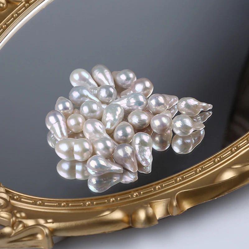 Wholesale Natural White Irregular Baroque Drop Freshwater Edison Loose Beads Pearl