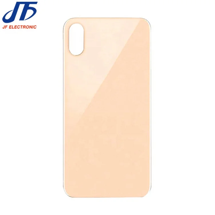 
Mobile phone big hole battery cover For iPhone x xs xs max back glass Replacement with adhesive rear door housing glass panel 
