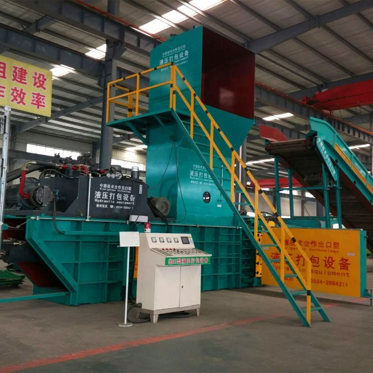 hydraulic cotton used clothing baling press machine for sale