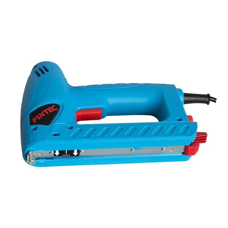 FIXTEC 100PCS Staple 80PCS Nail Impact Adjustable Electric Nailer Stapler Gun