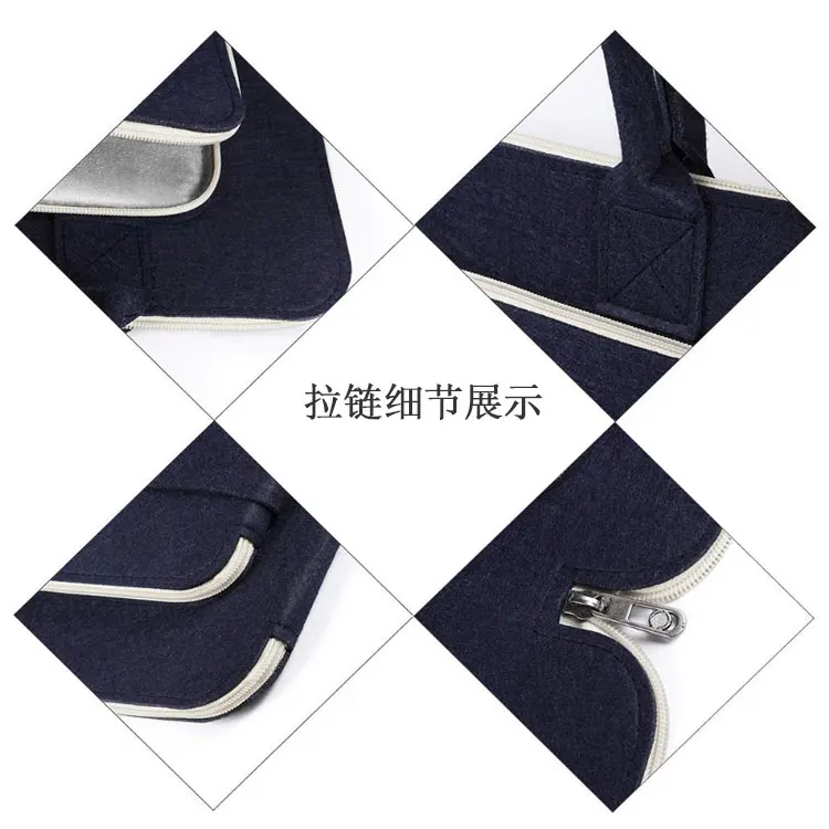 Felt laptop bag briefcase waterproof men luxury felt custom business 17 inch ladies cheap women 15.6 laptop bag computer