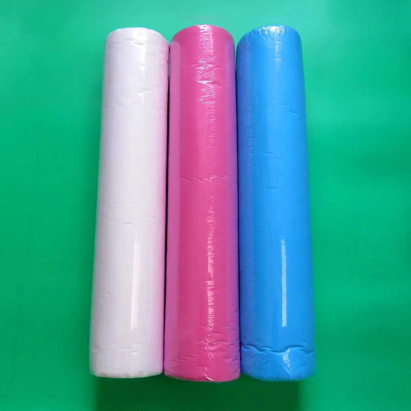 High quality spunlace  hotel disposable bed sheets Large roll of PP fabric single use sheets