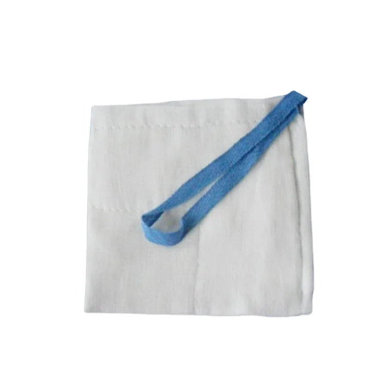
medical gauze pad lap sponge laparotomy with 45*45 x-ray 
