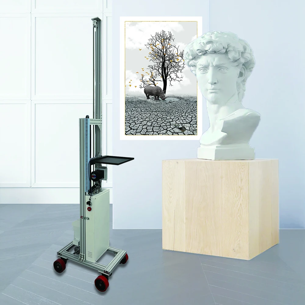 Portable Wall Printer BYTCNC New automatic printing wall art inkjet mural decor uv wall printing machine