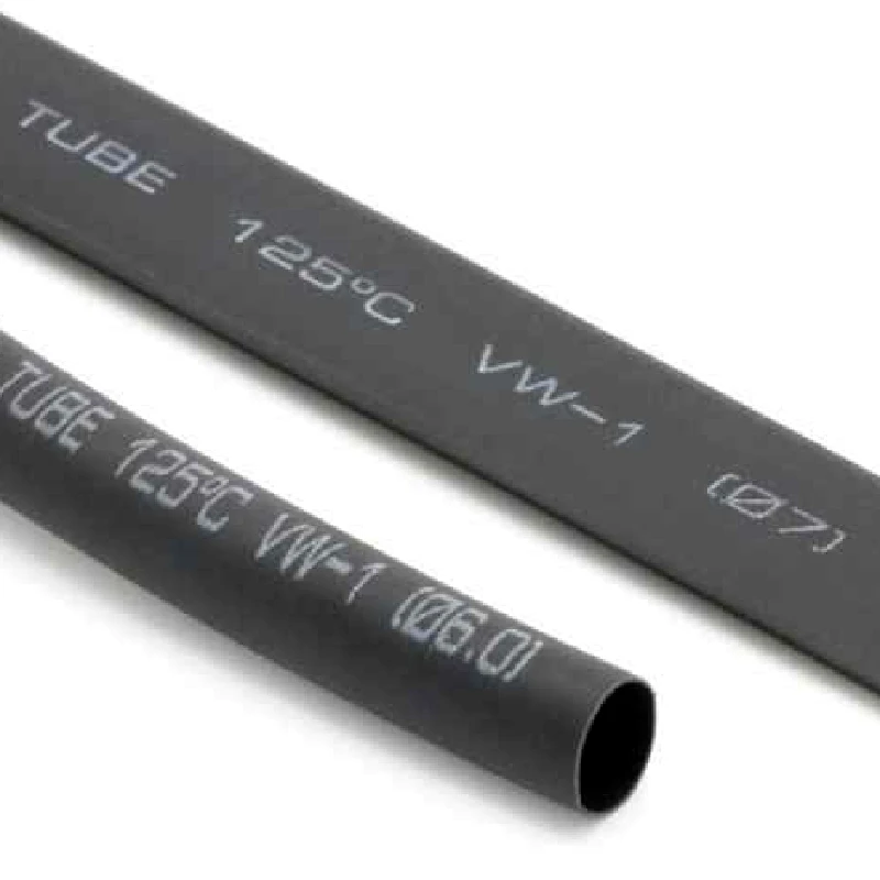 high quality 2:1 heat shrinkable tube PE halogen-free heat shrinkable tube 6mm black cable heat shrinkable tube