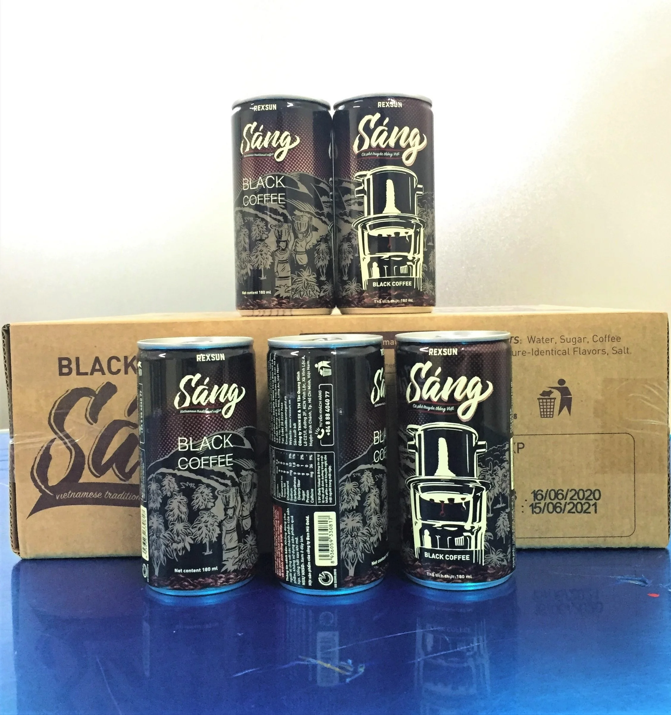 Вьетнамский кофейный напиток консервированный черный кофе традиционная стильная сладость от листьев стевии