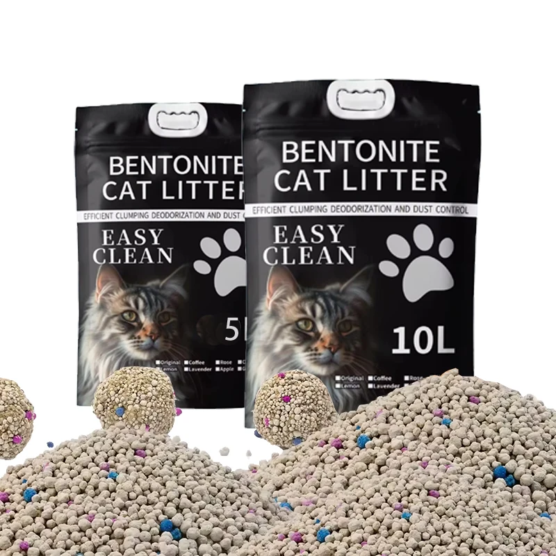 Best selling products 2024  bentonite cat litter with scent high quality bentonite cat litter scented bentonite cat litter