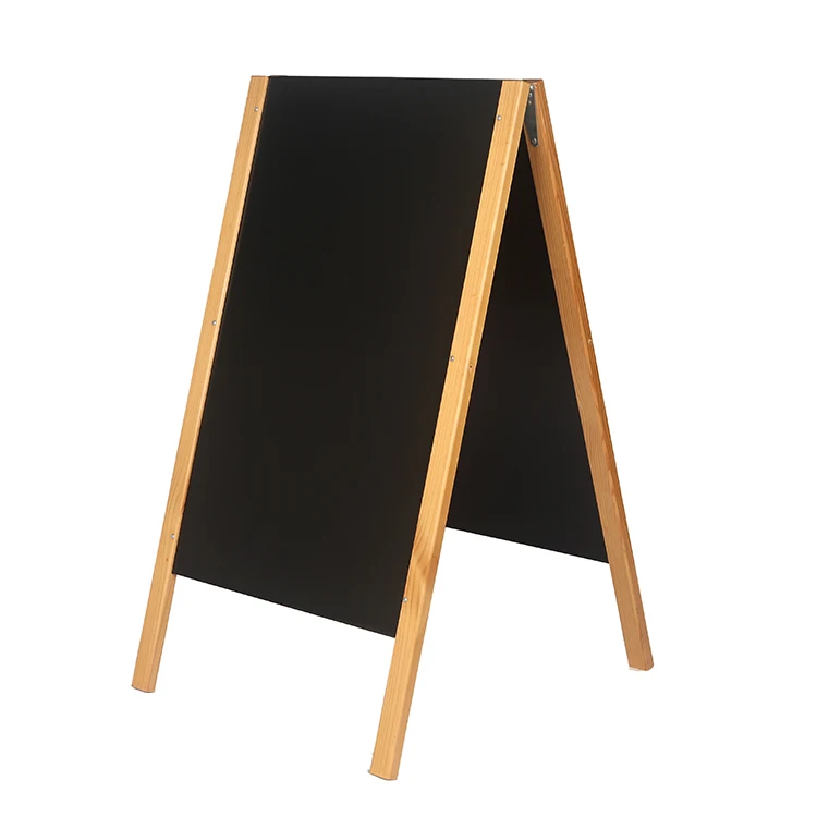Wooden Food Chef Menu Board China For Restaurant Hot Sales Free Standing Display Chalkboard Sidewalk Chalk Sign Board