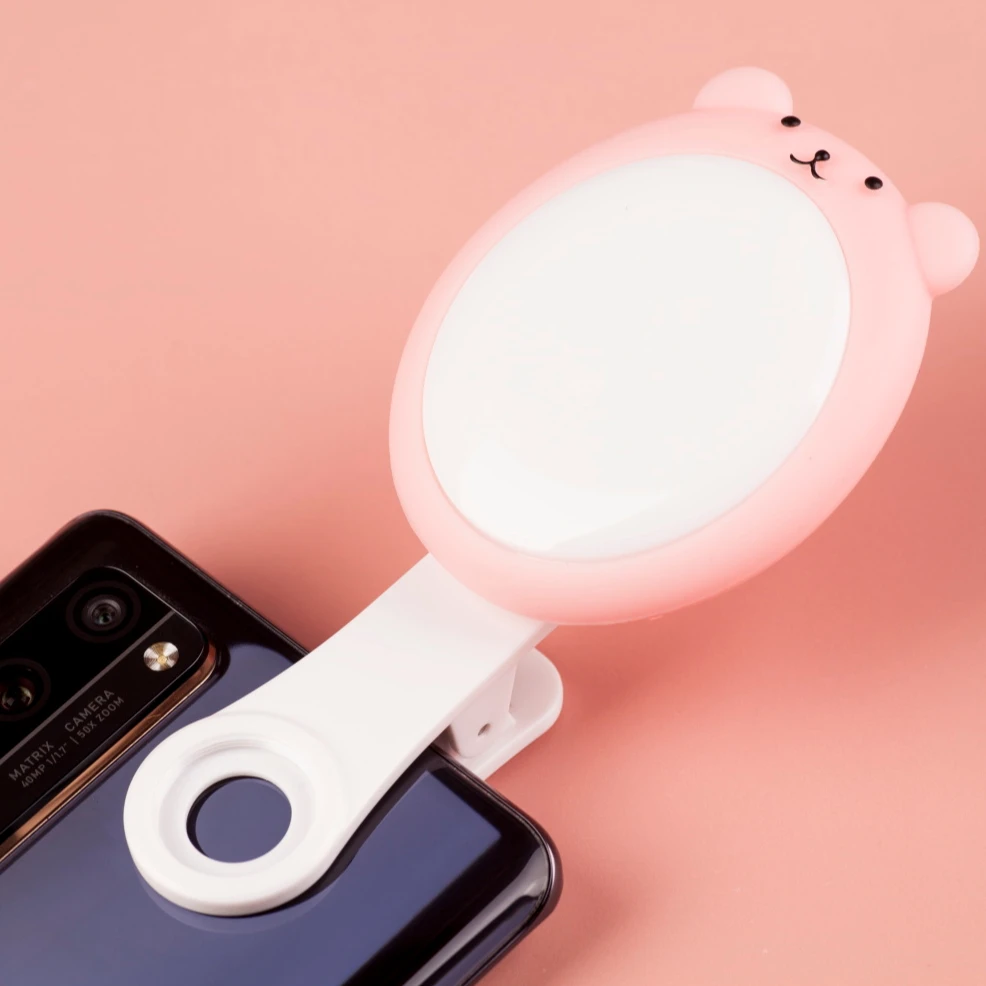 Dimmable LED ring light with phone holder selfie fill light for Tiktok YouTube Video Mini LED Ring Light with Stand