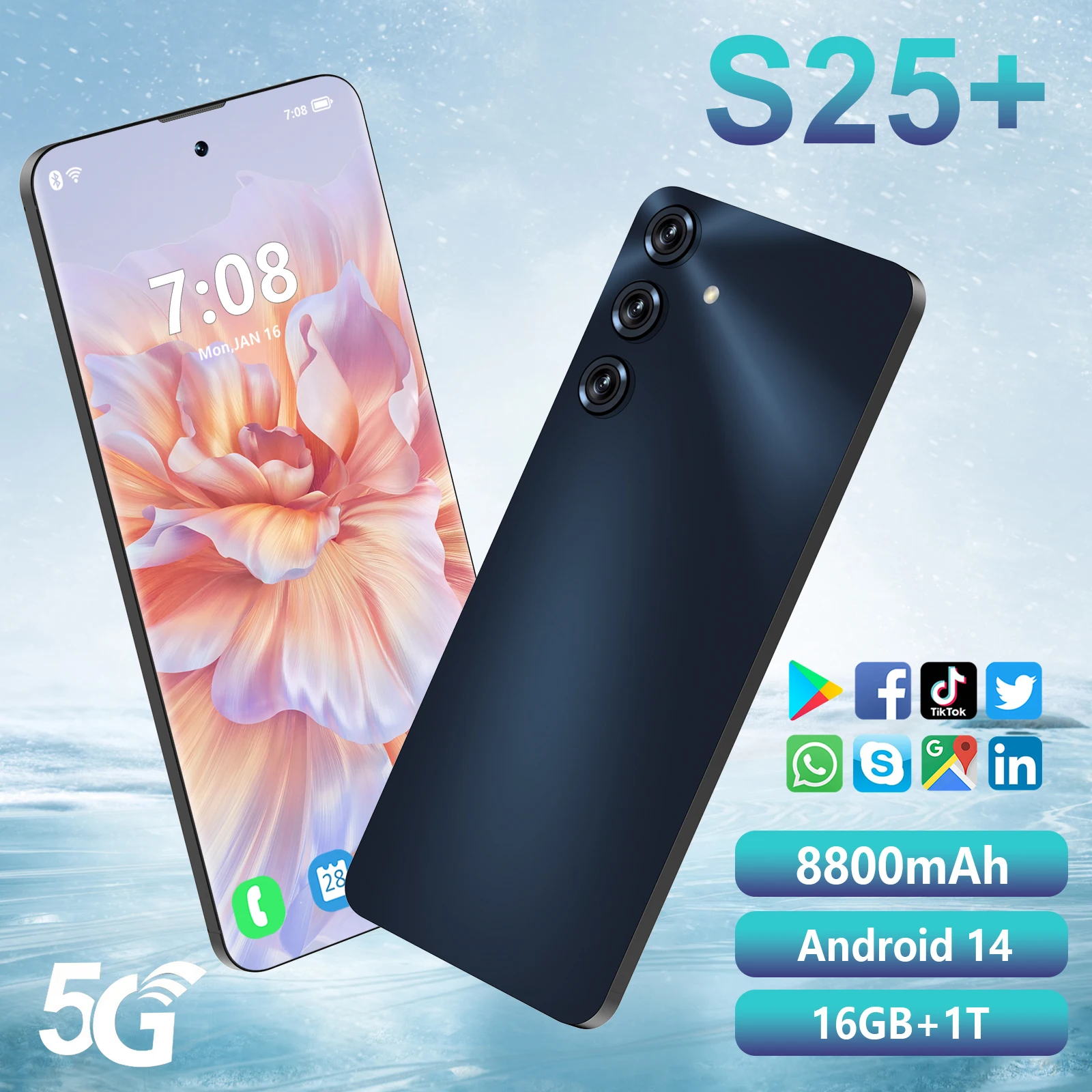 original new 5g s25 ultra android smartphone 2 sim beautiful camera global game mobile phone