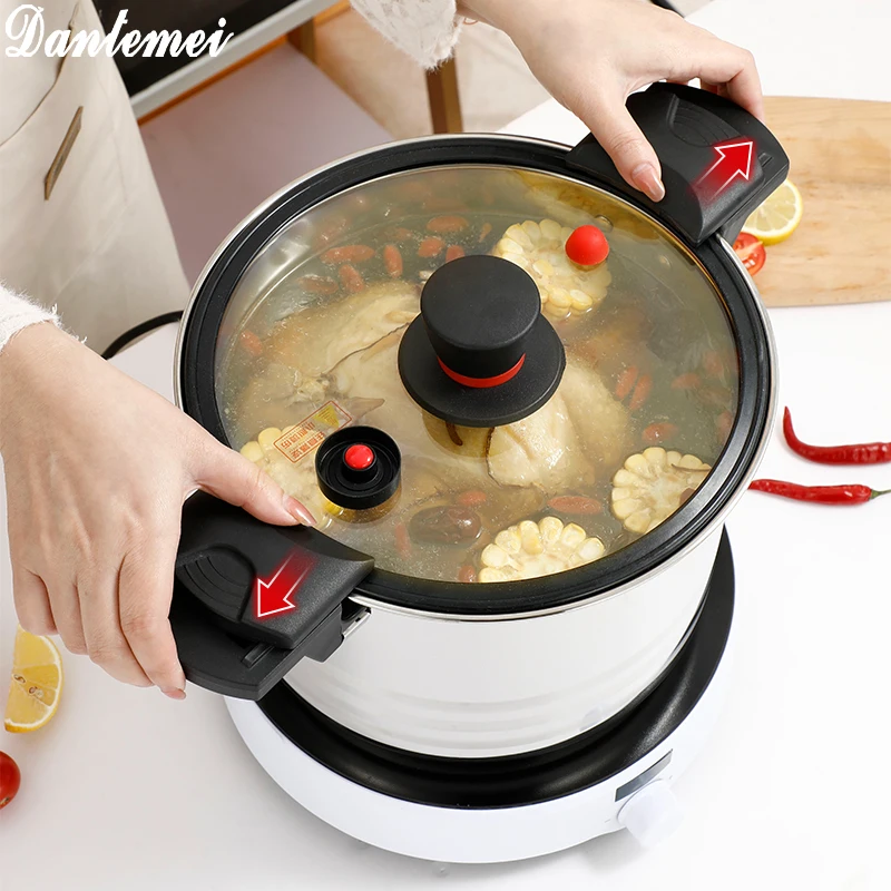 Perfect Quality Stainless Steel Multifunctional Pressure Cooker Pot Soup Pot Kitchen Cookware