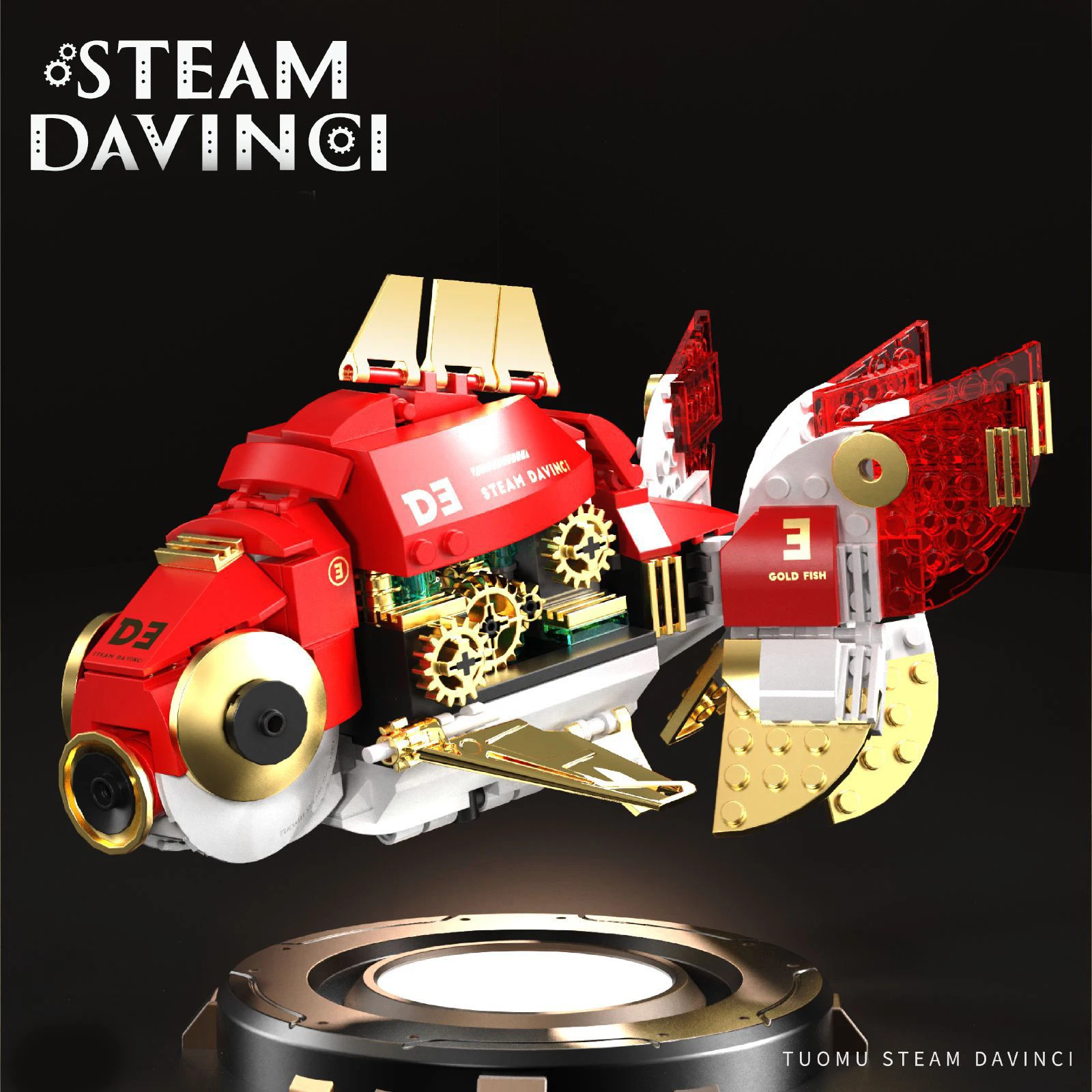 2024 Creative 541PCS Mechanical Gear Model Animal Assemble Building Block Toy DIY SteamEducational Kits Gift Building Block Set