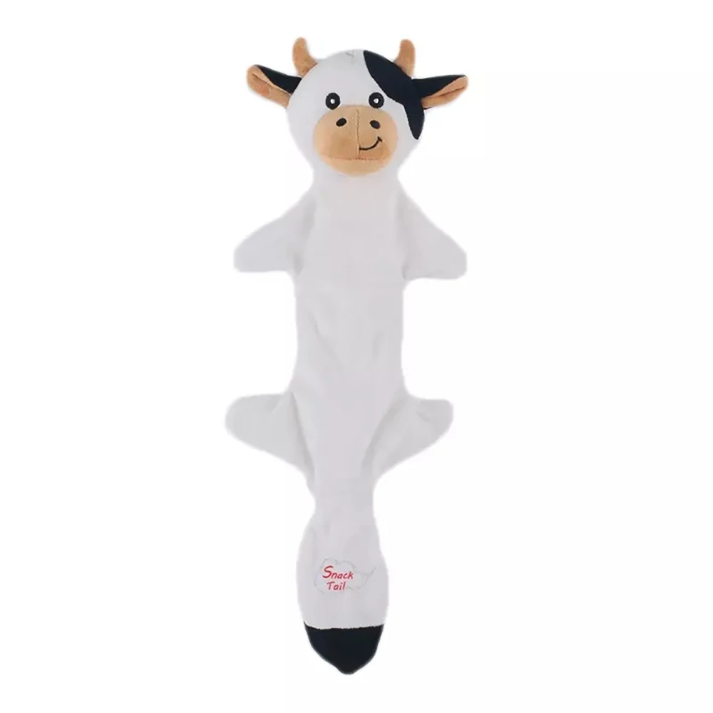 Custom Size Package Faux Fur Cute Animal Shaped Pet Dogs Chew Molar Plush toy Interactive Squeaky Pet Toy