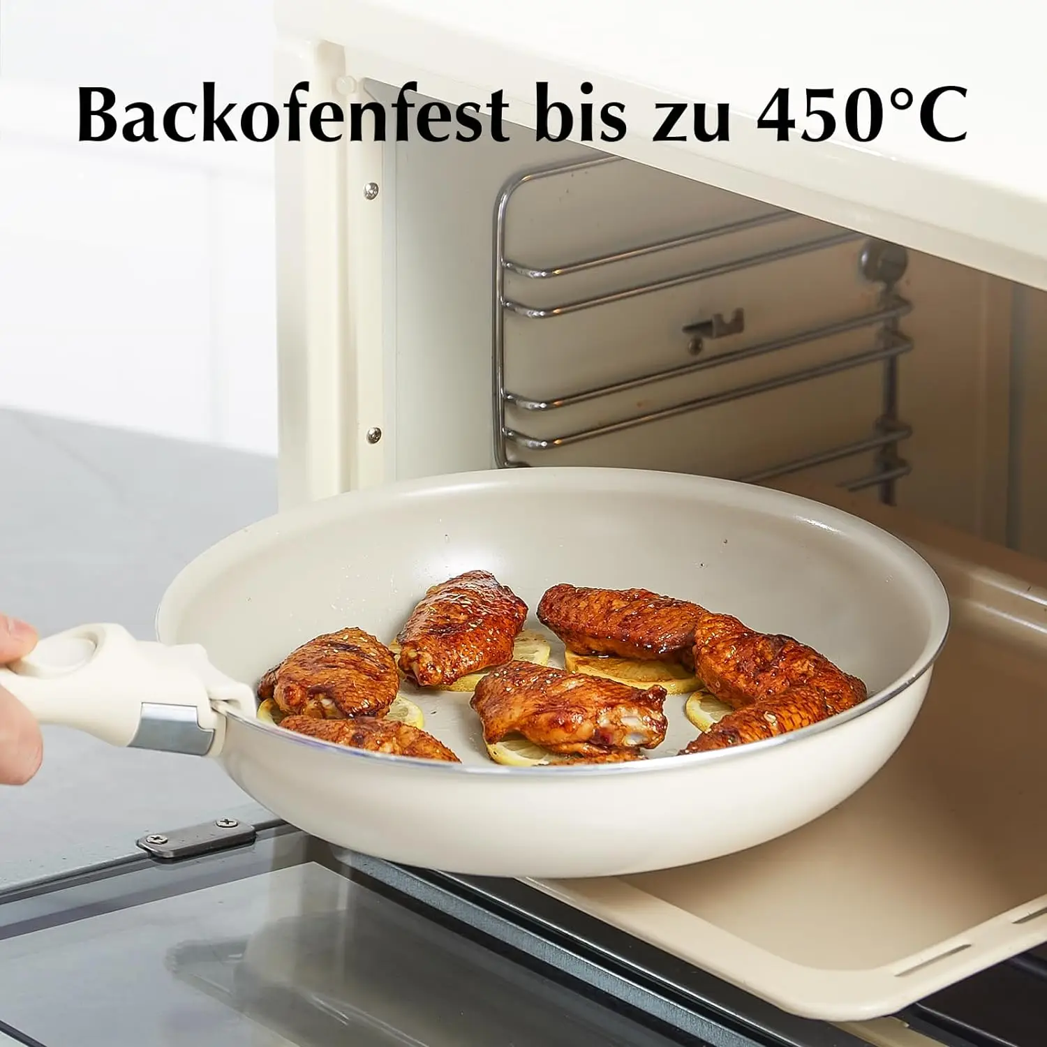 Pots and Pans Set Nonstick Cookware Set Detachable Handle Induction Kitchen Cookware Sets with Removable Handle