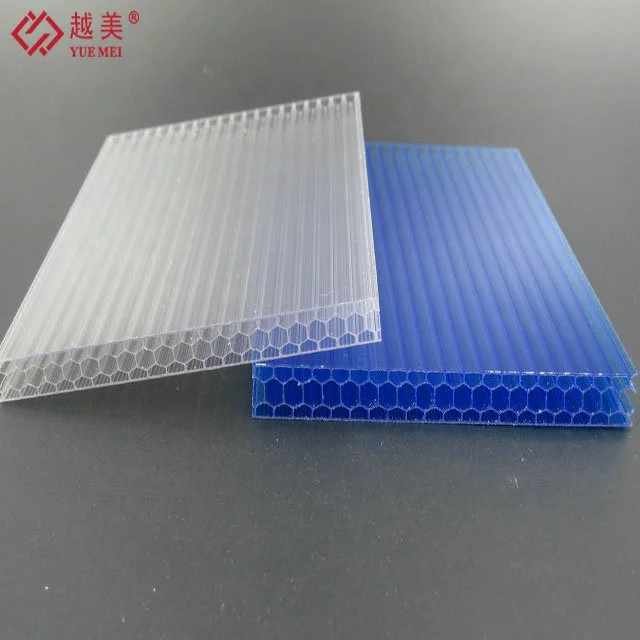 10mm transparent cellular polycarbonate sheets, honeycomb PC -Guangzhou YUEMEI