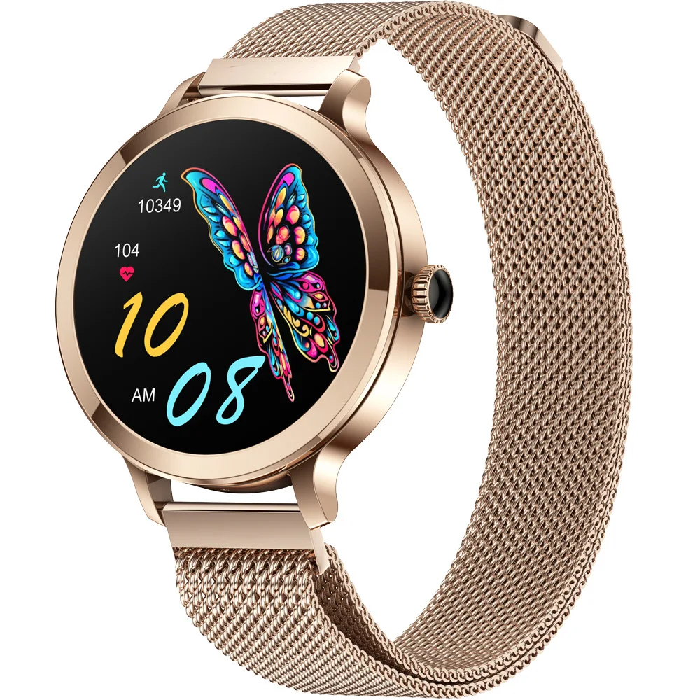 Metal Steel Strip Ultra-thin Sports Health Sleep Monitoring High-definition AMOLED Bluetooth Phone Smartwatch