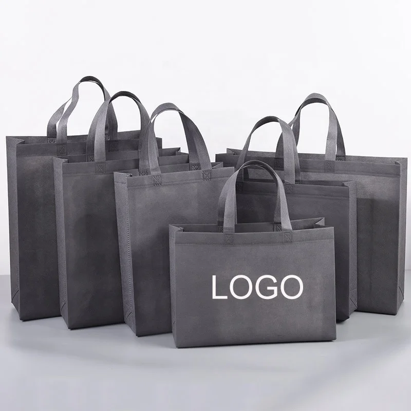 Wholesale Custom size colour logo eco friendly recyclable laminated non woven pp woven tote shopping bag