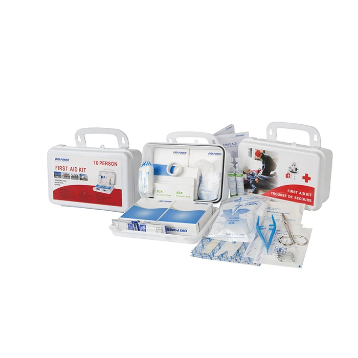 OP medical supplies 2021 custom logo office plastic emergency kit approve OEM promotional first aid kit box