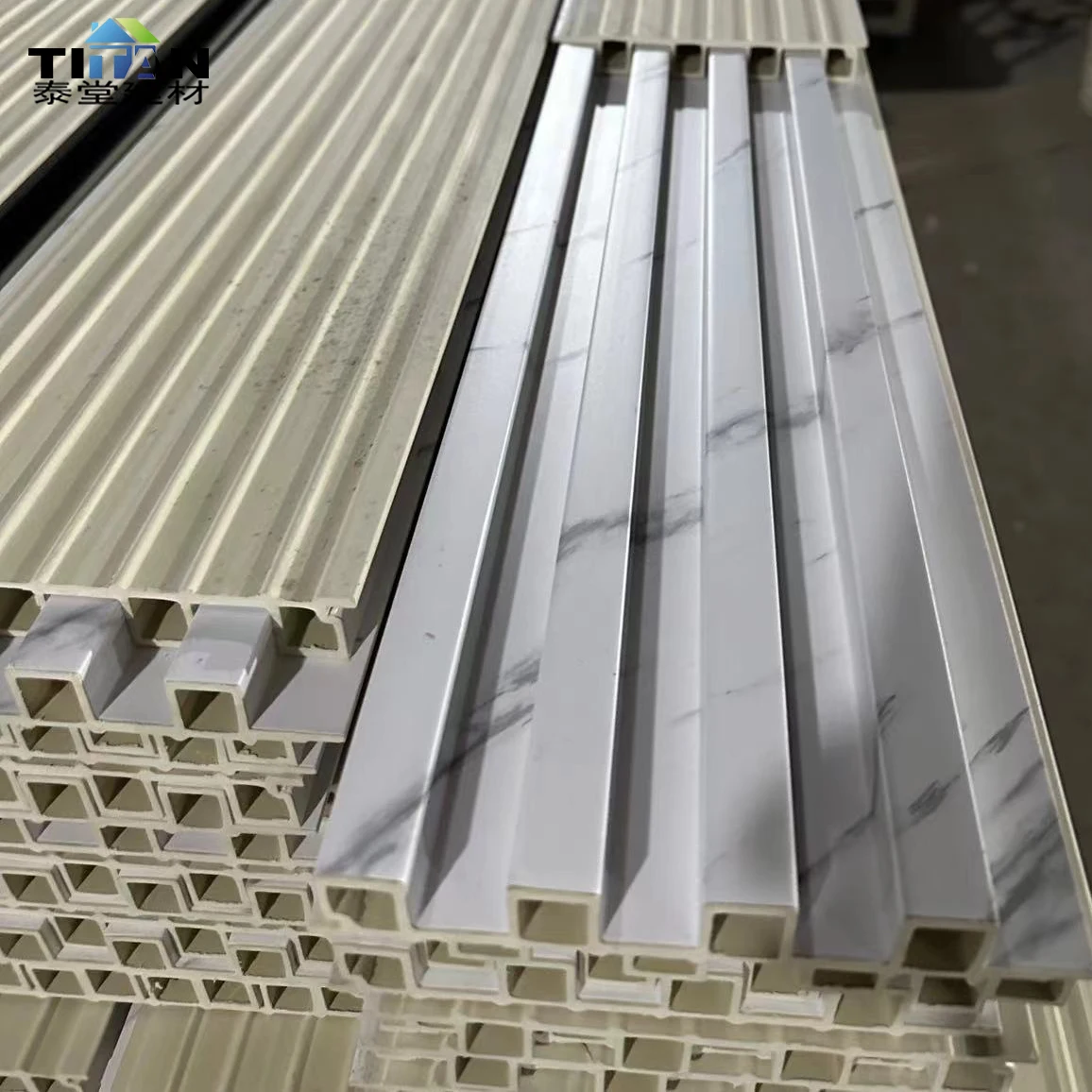 Bamboo Wood Fiber Integrated Wpc Pvc Ceiling Wall Wpc Wand Paneel Lambrin Pvc Exterior