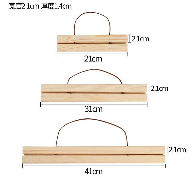 Top sale Magnetic poster wooden frame 41cm for photo picture print map canvas artwork display wall poster wooden picture frame