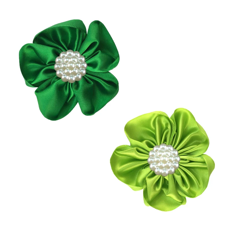 Korean style fresh simple color prints bow nude color thin nylon headbands set