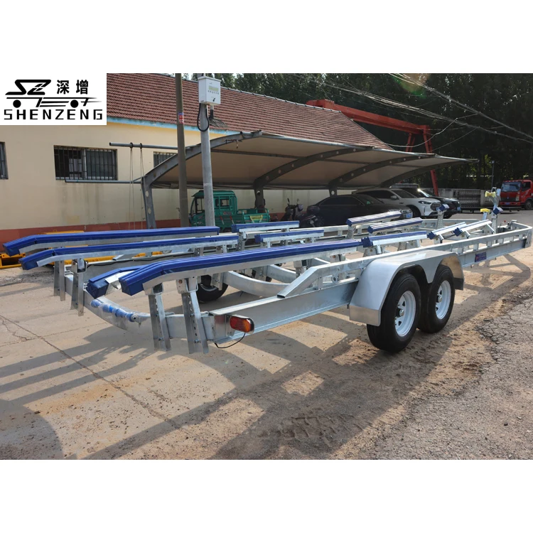 5ton tandem Axle Wood Watercraft Trailer Winch Boat