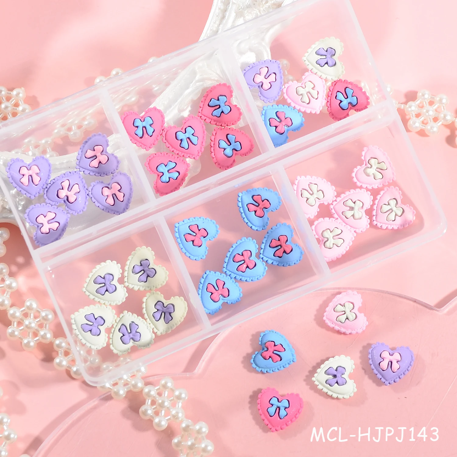 Hot sales 3d snake nail charms metal nail flower planet bow nails charms box