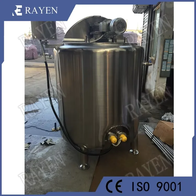 Stainless Steel Mixing Tank 500l sugar Chocolate Mixing Tank Beverage Shampoo  Mixing Tank with agitator