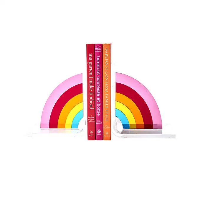 Прозрачная основа акриловая подставка-держатель для книг розовые блестящие сердца Детские