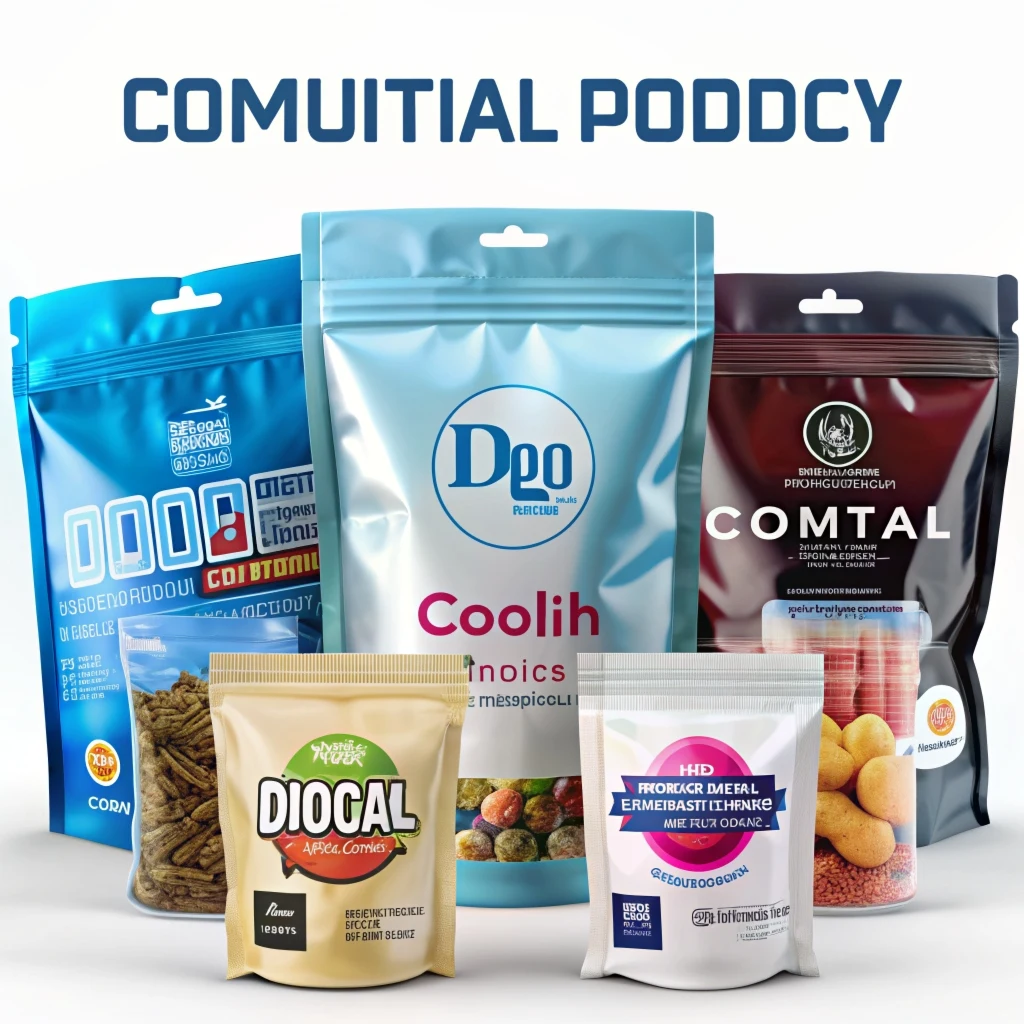 Wholesale Custom Resealable Plastic Bags Food Packaging Stand Up Pouch Zip Lock Bag With Logo