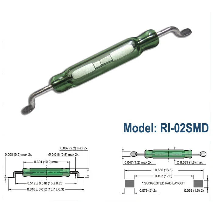 RI-02SMD 10 мм геркон