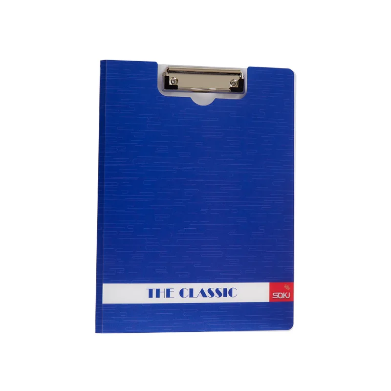 Custom Printed Logo PP Clip Board A4 Folder Plastic Clipboard With Elastic Band