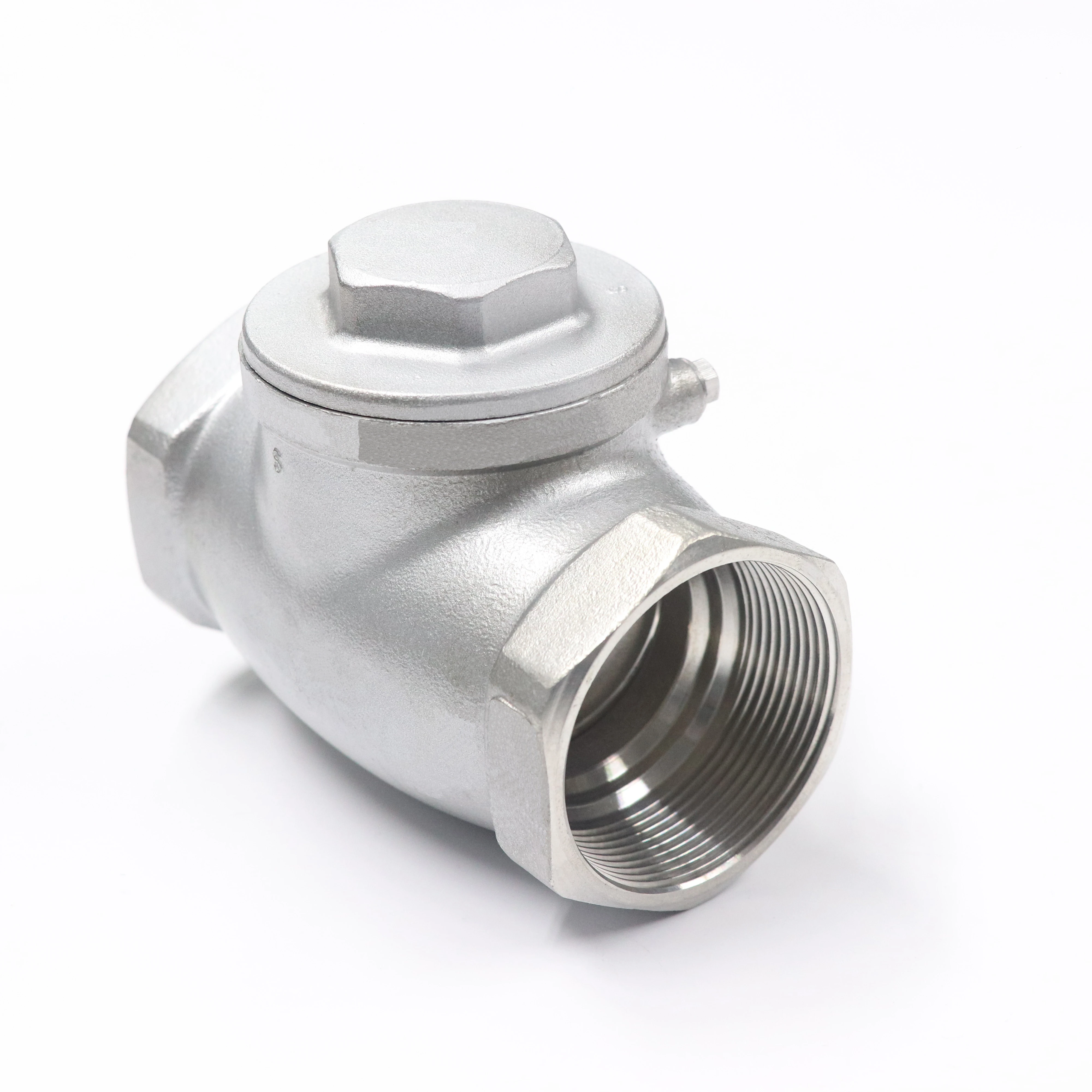 High Quality Factory Price Air Control Water Spring  Swing Check Valve 1 Inch Stainless Steel 200Wog  -20~+180