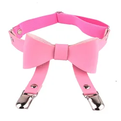 Fashion Punk Harness Belts Gothic Thigh Bondage PU Leather Sexy Chastity Belt Pink Garters Belts