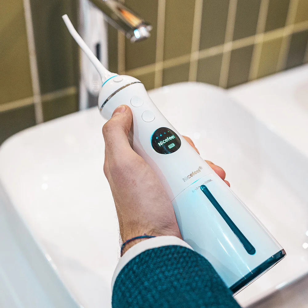 Nicefeel 300 мл резервуар для воды CE IPX7 водонепроницаемый стабильный импульсный водопроводный светодиодный дисплей синхронизатор ирригатор полости