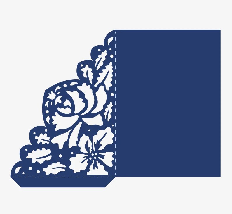 
Rose Pattern Die Cut Wedding Invitation Metal Cutting Dies For Scrapbooking Card Making Handmade Embossing Die Mould Stencil 