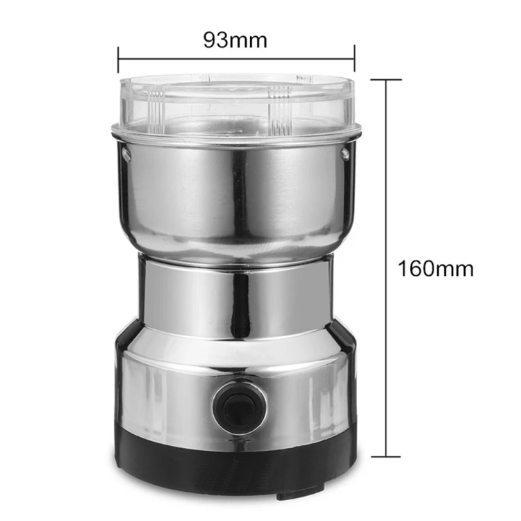 
Multi-functional EU Plug Electric Mini Stainless Pepper/Herbs/Spices/Nuts/Grains/Coffee Bean Powerful Mill Grinder Machine 