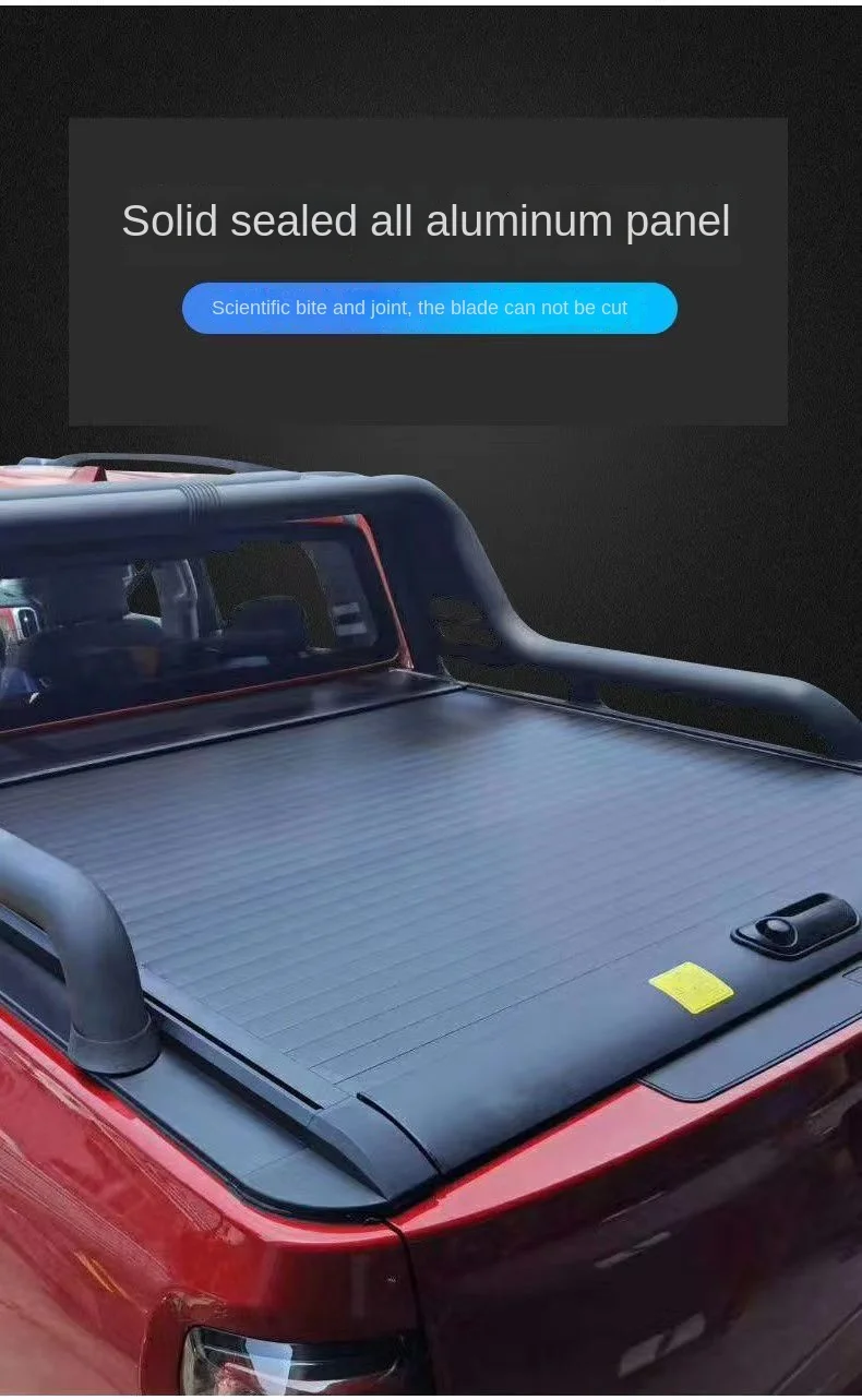 Для Chevrolet Silverado HD ZR2 / Bison тремор пикап Выдвижной алюминиевый рулонный чехол для багажника