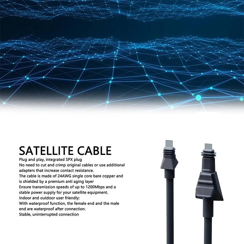 Starlink мини высокопроизводительный кабельный маршрутизатор и антенна спутниковый Интернет комплект прямоугольный диск с маршрутизатором