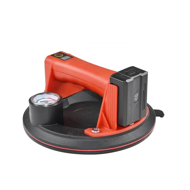 LARIX 8 inches Vacuum Sucker Glass electric suction cup with pressure gauge Digital display