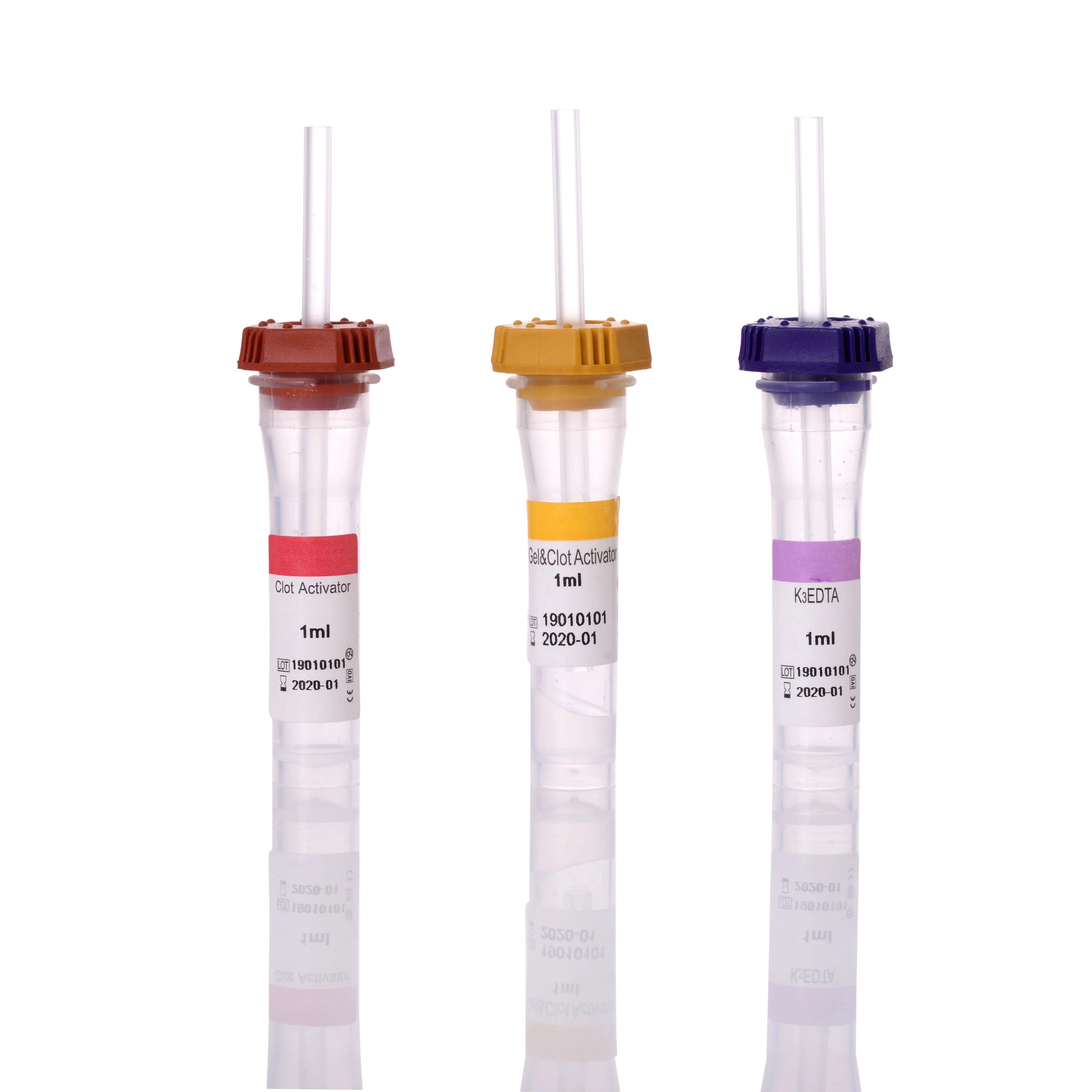 Free Sample Non Vacuum Blood Collection Tube Gel & Clot Activator CE ISO Blood Sample Tube