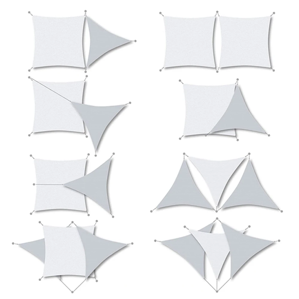 SanJian Balcony Garden Patio 100% Virgin HDPE Waterproof Custom Triangle Shade Sail