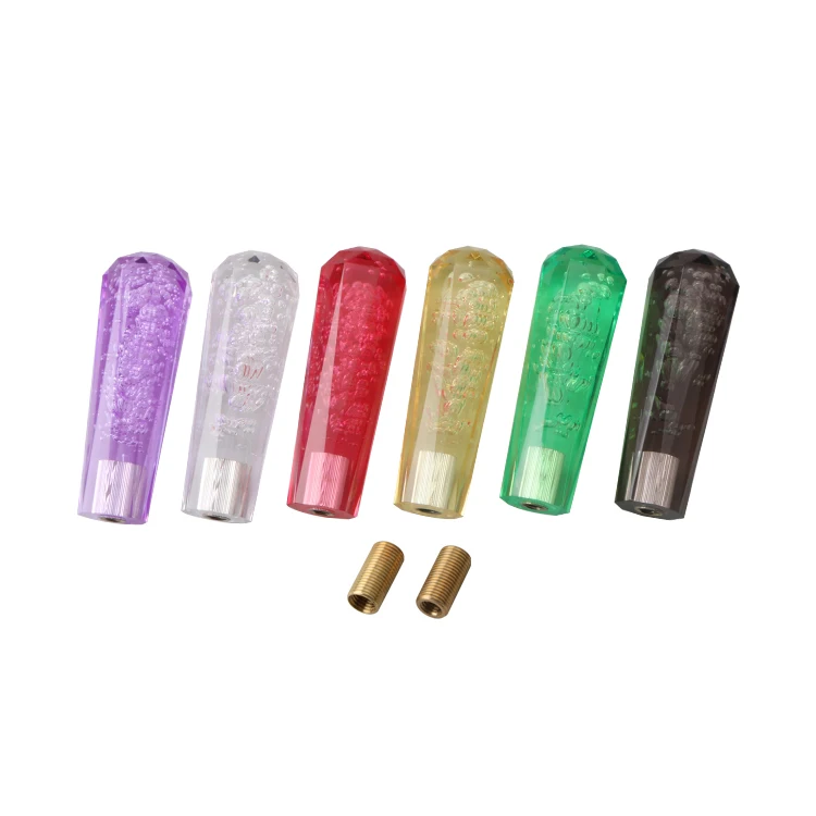 Universal Acrylic Crystal Bubble Car Shift Knob AT/MT Car Gear Knob Stick Lever Head Shifter Auto Accessories