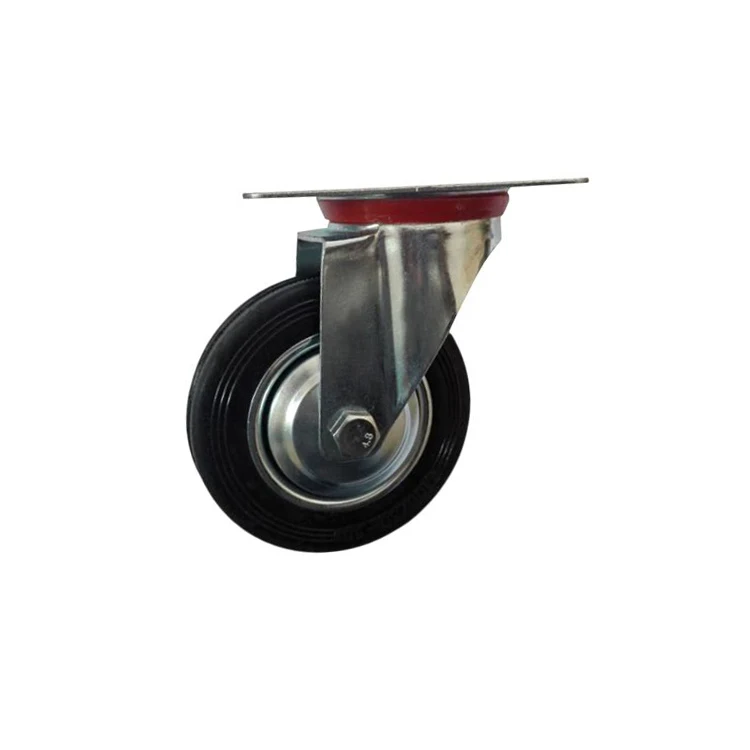 4inch Universal Rubber Cart Caster Wheel