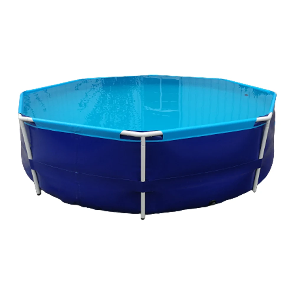 Wholesale Manufacturers Tarpaulin Water Tank Pond Fish Plastic Fish Farm Tank Shrimp Farming Equipment